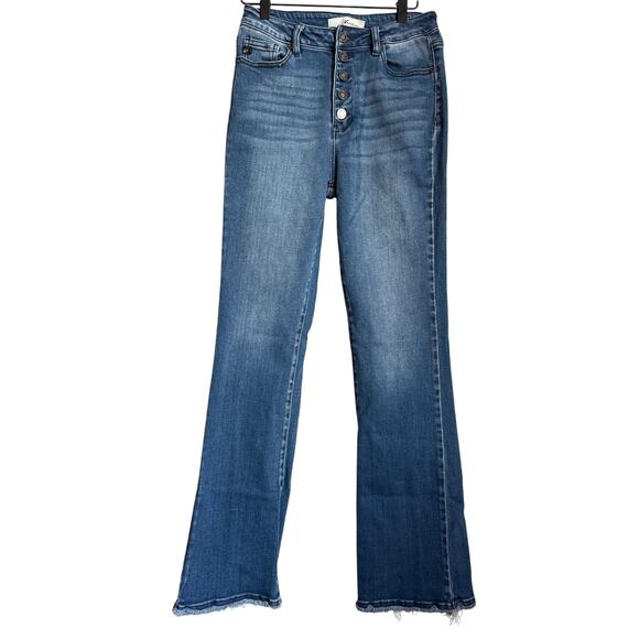 KanCan Fort Kent High Rise Button Fly Bootcut Jeans Women’s 28 Blue - Picture 3 of 9